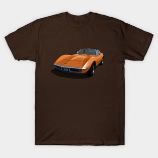 1970 Corvette Stingray in Ontario Orange T-Shirt
